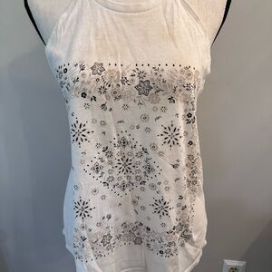 Billabong White Graphic Tank Top Relaxed Style
